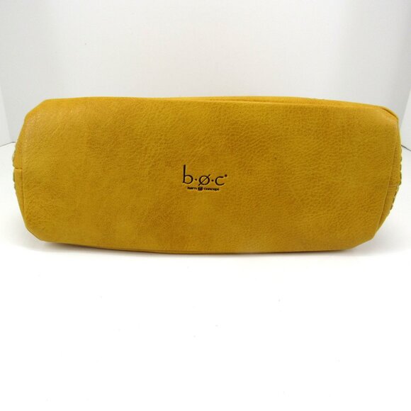 b.o.c. Women's Mustard Yellow Double Handle Shoulder Bag with Tassel & Charm - Picture 12 of 13